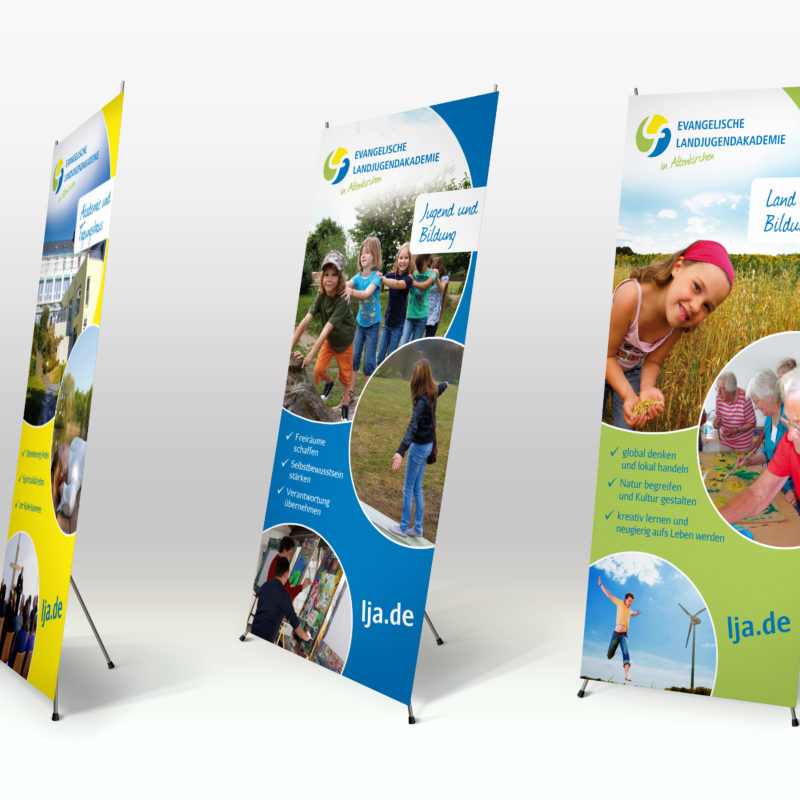 Referenz eCouleur Ev Landjugendakademie Printdesign Roll up Referenz eCouleur Ev Landjugendakademie Printdesign Roll up