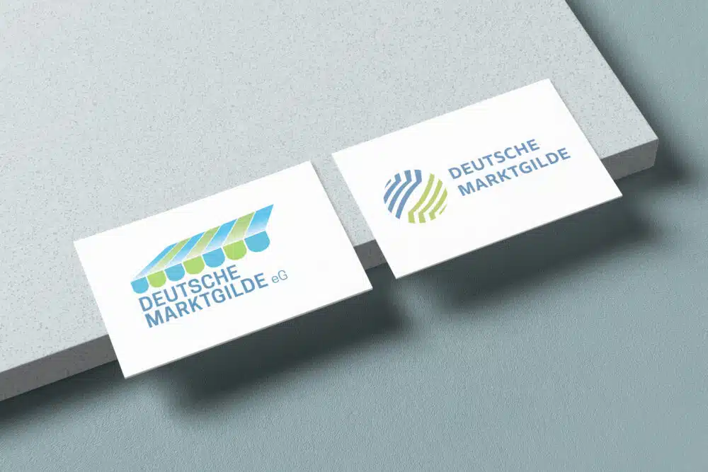 Frisch, modern, unverwechselbar – das neue Logo der Deutschen Marktgilde vereint Tradition und Zukunft in klarer Form und harmonischer Farbwelt.