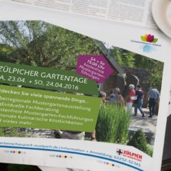 eCouleur Referenz nachhaltiges Design Seepark Zülpich Printdesign Anzeige
