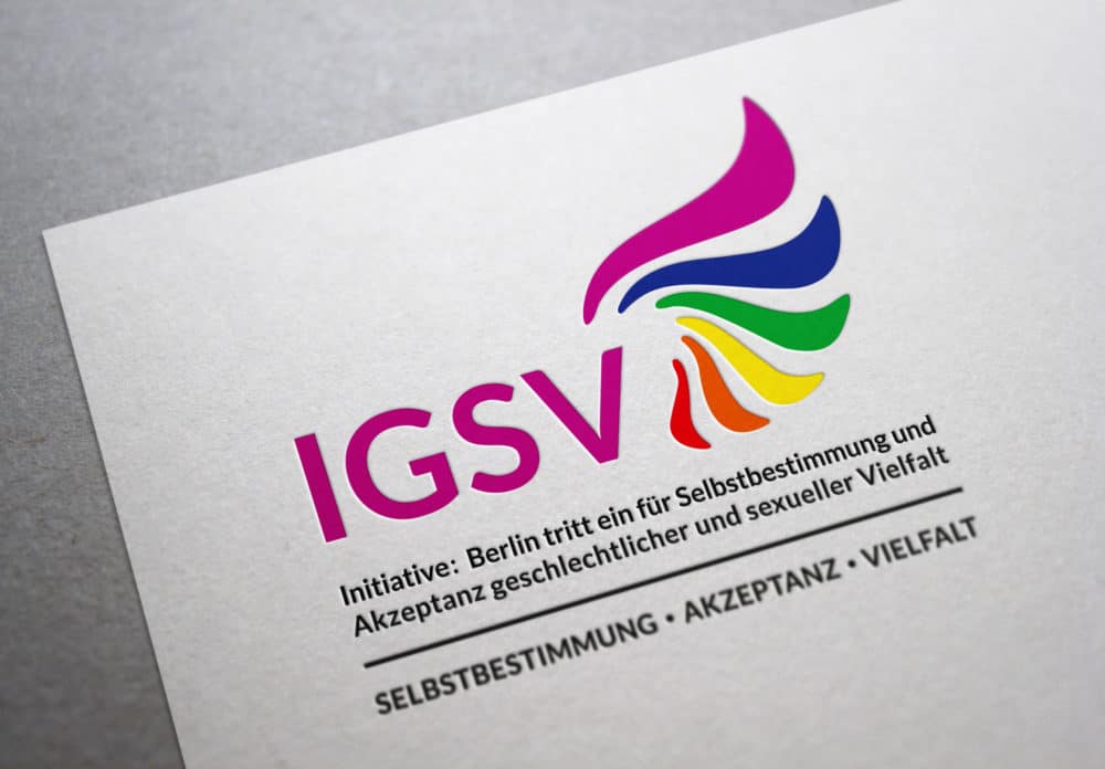eCouleur entwickelte ein Logo und gestaltete Roll-ups für die Initiative IGSV der LADS des Landes Berlin.