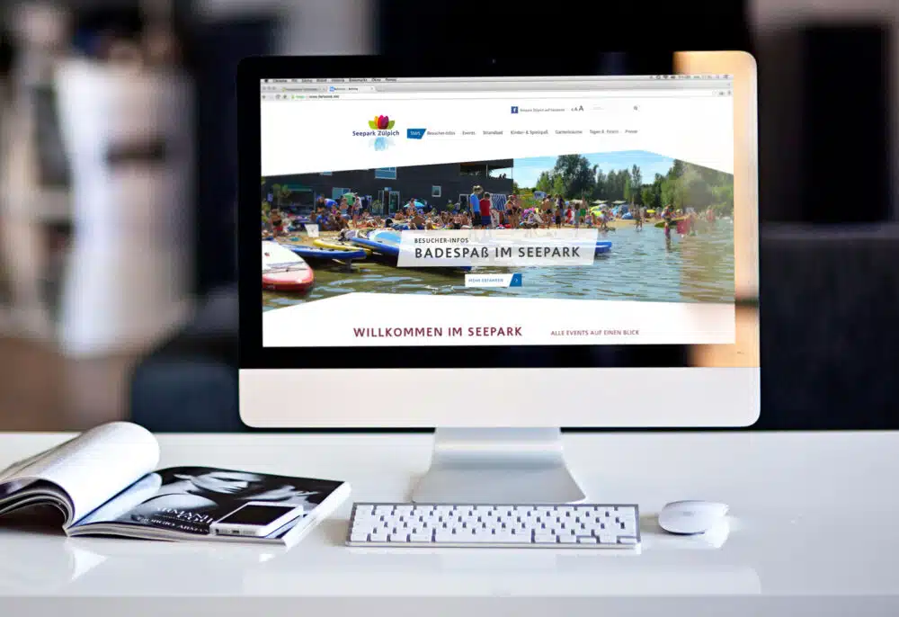 eCouleur entwickelte ein frisches Webdesign im Corporate Design – mit Mosaik-Muster, Color-Coding, individuellen Icons und einem übersichtlichen Event-Kalender.