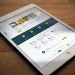 eCouleur Referenz nachhaltiges Design ifeu responsive Webdesign Wordpress Tablet