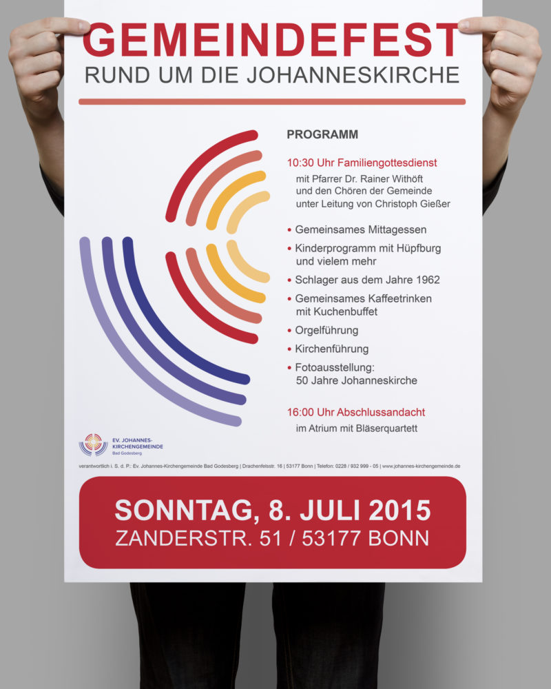 eCouleur Referenz nachhaltiges Design Johannes Kirchengemeinde Printdesign Plakat eCouleur Referenz nachhaltiges Design Johannes Kirchengemeinde Printdesign Plakat