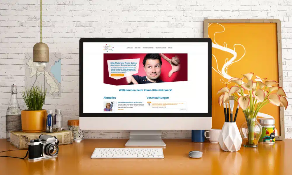 eCouleur Referenz nachhaltiges Design Klima-Kita-Netzwerk responsive Webdesign